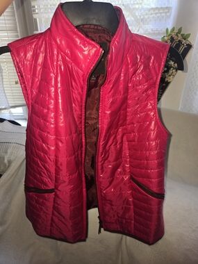 Talbots Women’s Quilted Pink Puffer Vest